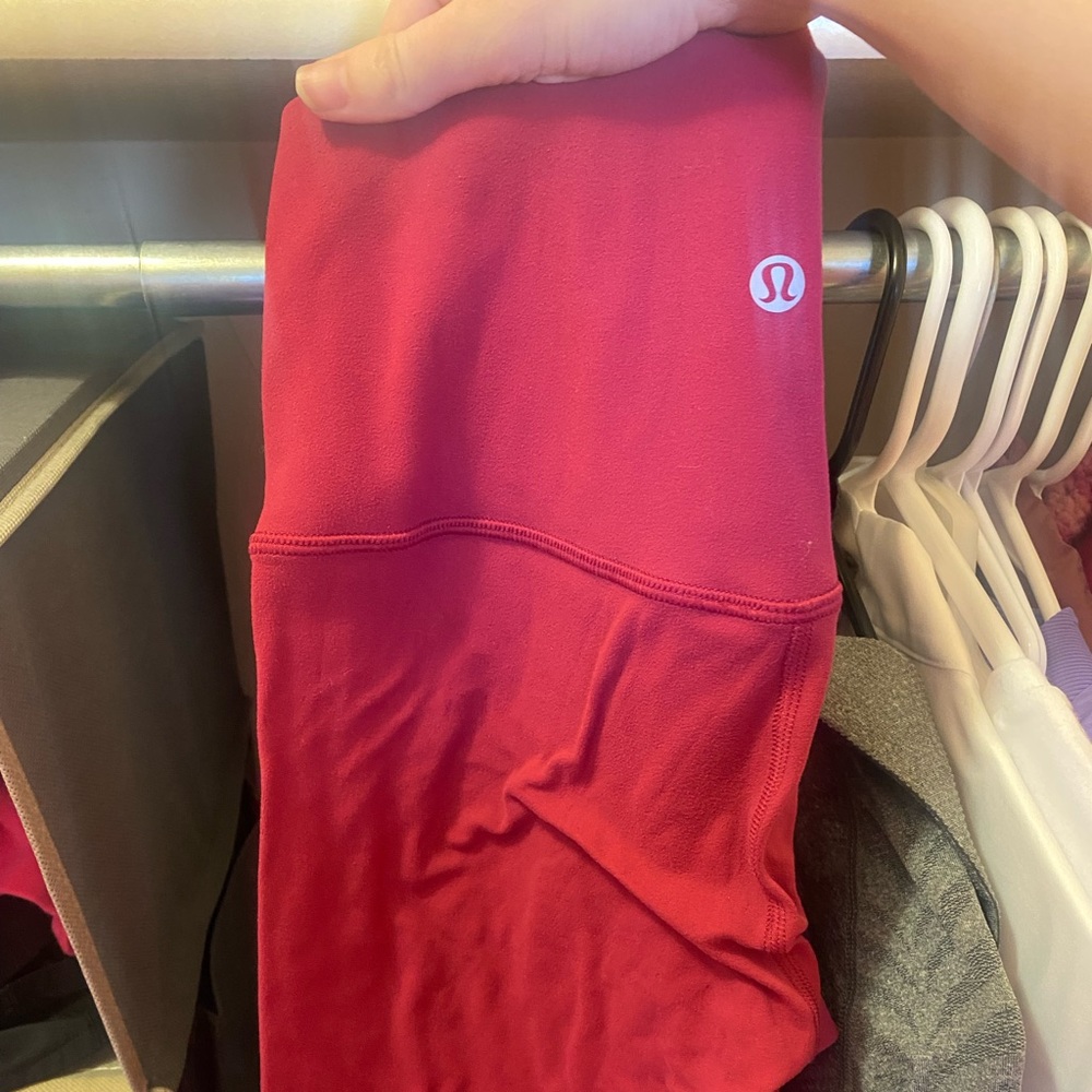 COPY - Lululemon hot pink aligns. Not double lined. Size 6. Worn once